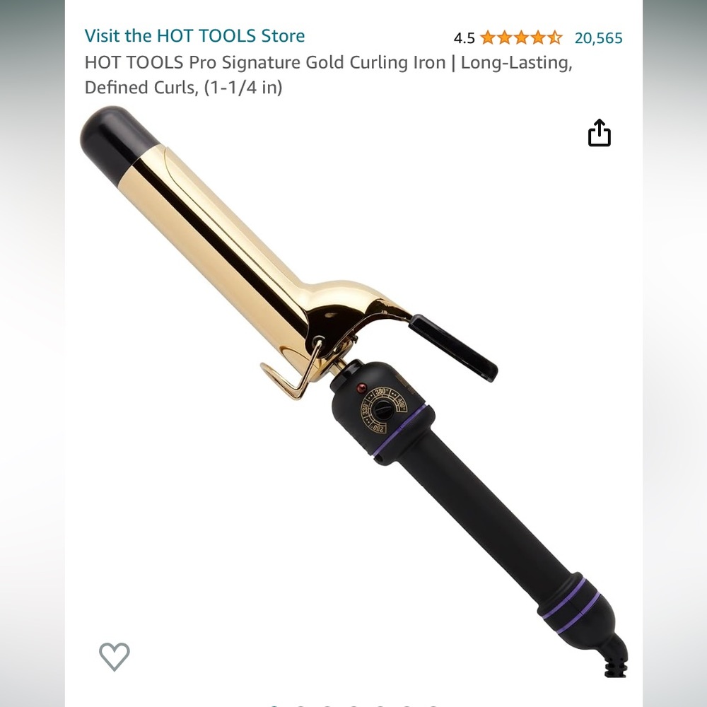 Hot tools 1.25 inch curling iron